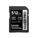 Lexar Professional Silver Pro 512Gb Sdxc Uhsii Card 512Gb C10 Uhsii U3