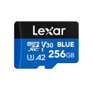 Lexar Blue Microsdxc Uhs I Card 256Gb C10 A2 Uhs I U3 V30 Up To 160Mbs