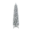 Flocked Xmas Tree With 373 Branch Tips For Decoration