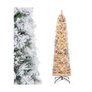 Flocked Xmas Tree With 373 Branch Tips For Decoration