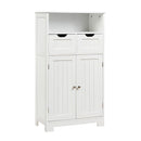Bathroom Floor Cabinet With Open Shelf And 2 Drawers
