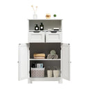 Bathroom Floor Cabinet With Open Shelf And 2 Drawers