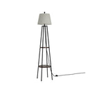 Floor Lamp Shelf Stand Modern Led Storage Shelves Living Room Light