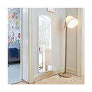 Floor Mirror With Stand And Solid Wood Frame For Living Room