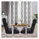 2X Floor Recliner Folding Lounge Sofa Futon Couch Folding Chair Cushion Black