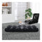 2X Floor Recliner Folding Lounge Sofa Futon Couch Folding Chair Cushion Black