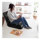 2X Floor Recliner Folding Lounge Sofa Futon Couch Folding Chair Cushion Black