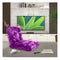 Floor Recliner Folding Lounge Sofa Futon Couch Folding Chair Cushion Purple