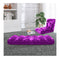Floor Recliner Folding Lounge Sofa Futon Couch Folding Chair Cushion Purple
