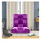 Floor Recliner Folding Lounge Sofa Futon Couch Folding Chair Cushion Purple