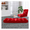 4X Floor Recliner Folding Lounge Sofa Futon Couch Folding Chair Cushion Red