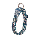 Floral Dog Collar Blue