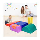 Red 6 Piece Set Foam Blocks for Kids Crawl and Climb