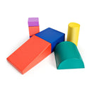 Red 6 Piece Set Foam Blocks for Kids Crawl and Climb