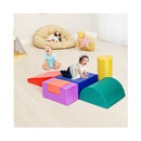 Red 6 Piece Set Foam Blocks for Kids Crawl and Climb