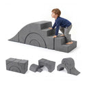 Foam Climbing Blocks For Toddlers 5 Piece Kids Toys Soft Play Grey