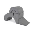 Foam Climbing Blocks For Toddlers 5 Piece Kids Toys Soft Play Grey