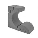 Foam Climbing Blocks For Toddlers 5 Piece Kids Toys Soft Play Grey