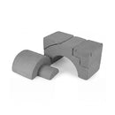 Foam Climbing Blocks For Toddlers 5 Piece Kids Toys Soft Play Grey