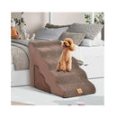 Foam Pet Stairs Set With 5N Tier And 3 Tier Dog Ramps