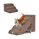 Foam Pet Stairs Set With 5N Tier And 3 Tier Dog Ramps