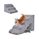 Foam Pet Stairs Set With 5N Tier And 3 Tier Dog Ramps