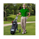 Foldable 2 Wheel Golf Push Cart With Scorecard Holder Elastic Strap