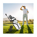 Foldable 2 Wheel Golf Push Cart With Scorecard Holder Elastic Strap