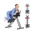Foldable AB Workout Machine with 3 Adjustable Levels for Home Gym