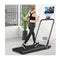 2in1 Foldable Treadmill with APP and Remote Control for Home and Office Black