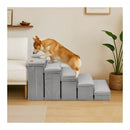 Foldable Dog Stairs Pet 5 Steps For Bed Sofa Cats Ladder