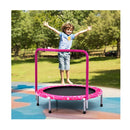 Foldable Kids Trampoline With Handle For Indoor And Outdoor