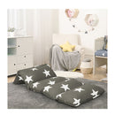 Foldable Mattress Kids Pillow Dark Grey And Purple