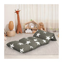 Foldable Mattress Kids Pillow Dark Grey And Purple