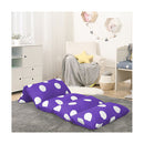 Foldable Mattress Kids Pillow Dark Grey And Purple
