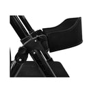 Foldable Mobility Steel Rollator 136Kg Max Capacity Black