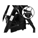 Foldable Mobility Steel Rollator 136Kg Max Capacity Black