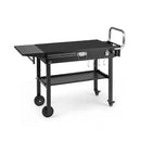 Foldable Outdoor Grill Cart With 79 X 43 Cm Tabletop And Side Tray