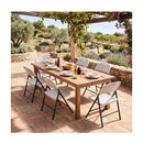 Foldable Plastic White Chairs With Curved Pp Seat Ergonomic Backrest