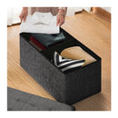 Foldable Storage Ottoman Side Table Blanket Box Chenille Fabric Kira