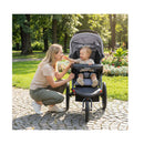 Foldable Jogger With Adjustable Canopy And Detachable Tray