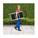Folding 3 Steps Iron Stepladder With Platform And Handrail