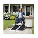 Folding Aluminium Wheelchair Ramp 2Ft Portable Mobility Access Ramp