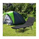 Folding Camping Cot With Detachable Mattress And Adjustable Backrest
