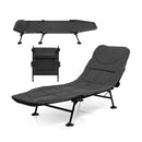 Folding Camping Cot With Detachable Mattress And Adjustable Backrest