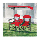 2 Person Folding Canopy Chairs With Storage Bag For Beach