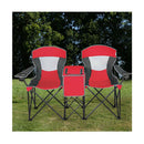 2 Person Folding Canopy Chairs With Storage Bag For Beach