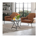 Folding Coffee Table With Tempered Glass Tabletop