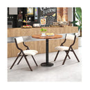 Folding Dining Chair Set Of 2 With Solid Wood Frame And Padded Seat