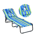 Folding Face Down Tanning Chair With 3 Removable Pillows For Patio
